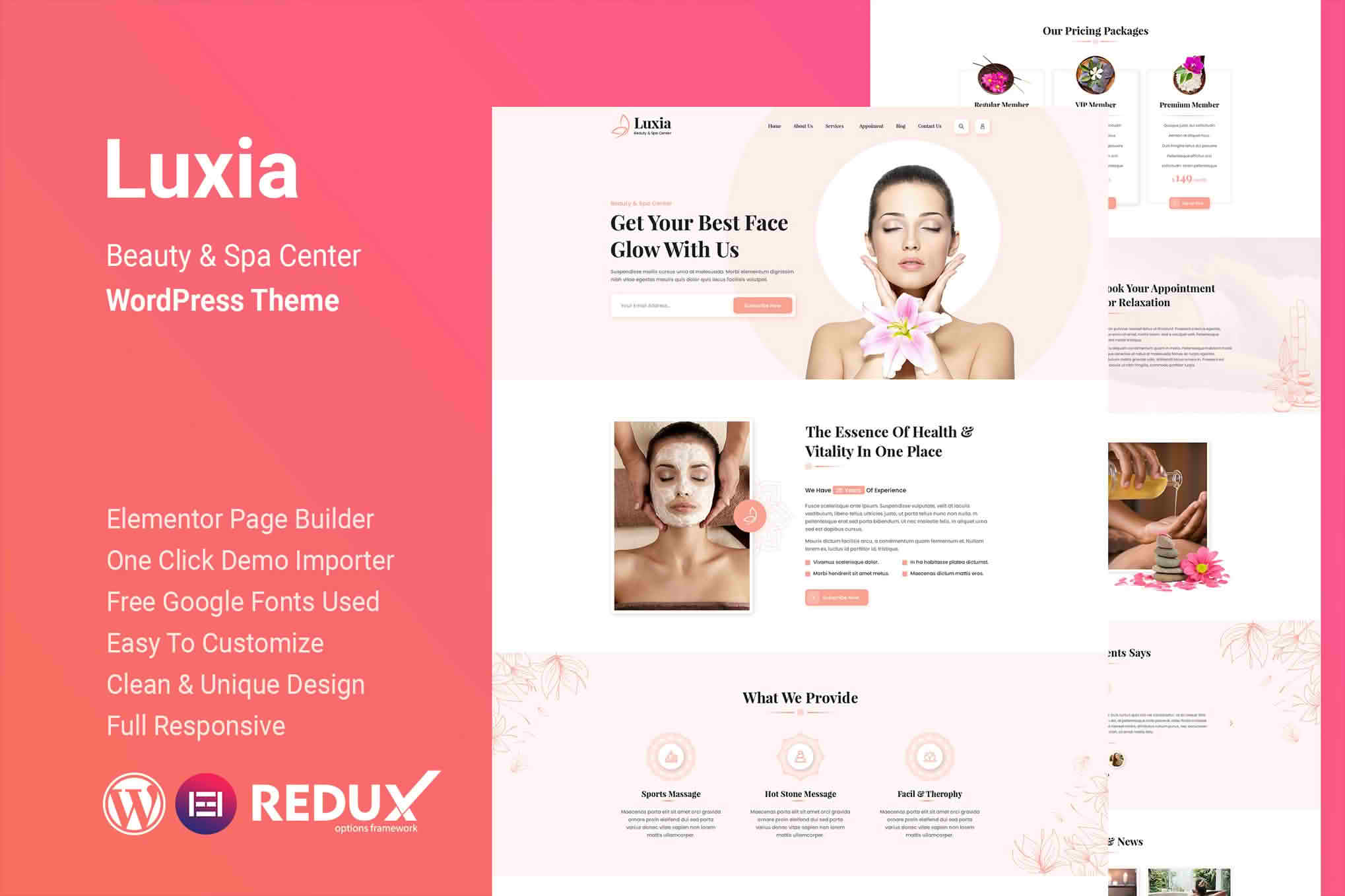 Download Luxia Beauty & Spa Center WordPress Theme GPL WordPress Plugin