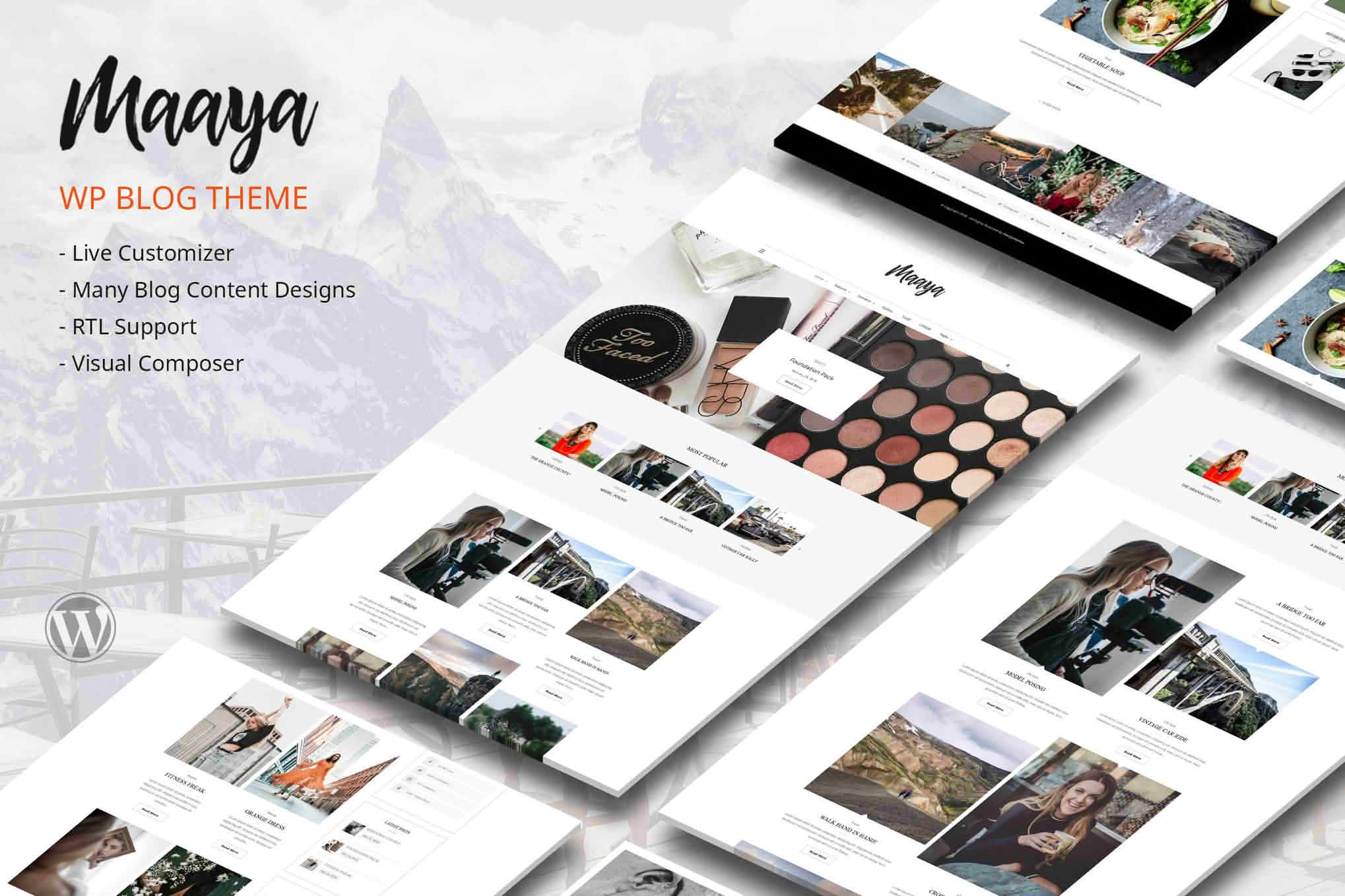Download Maaya - Travel Blog GPL WordPress Plugin