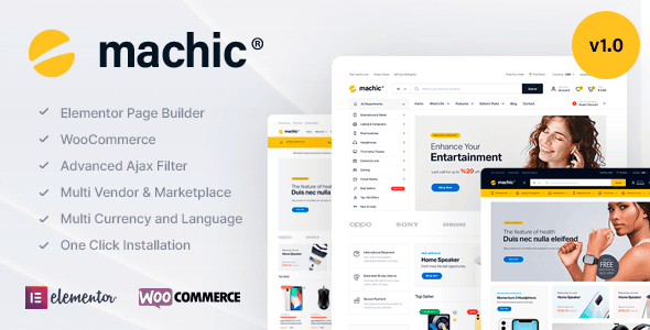 Download Machic - Electronics Store WooCommerce Theme GPL WordPress Plugin