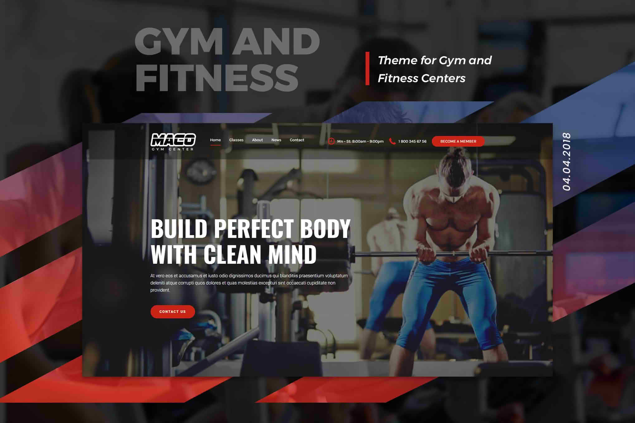 Download Maco | Gym and Fitness WordPress Theme GPL WordPress Plugin