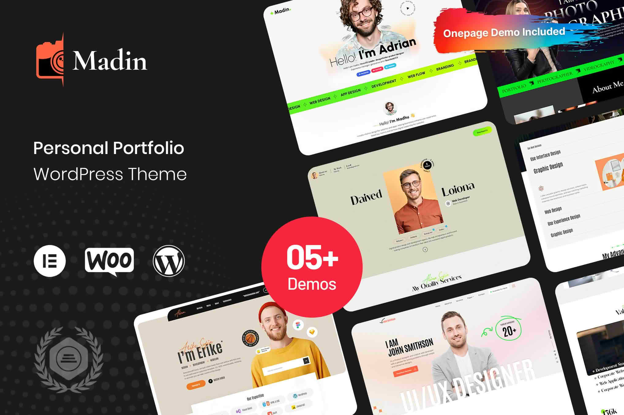 Download Madin - Personal Portfolio WordPress Theme GPL WordPress Plugin
