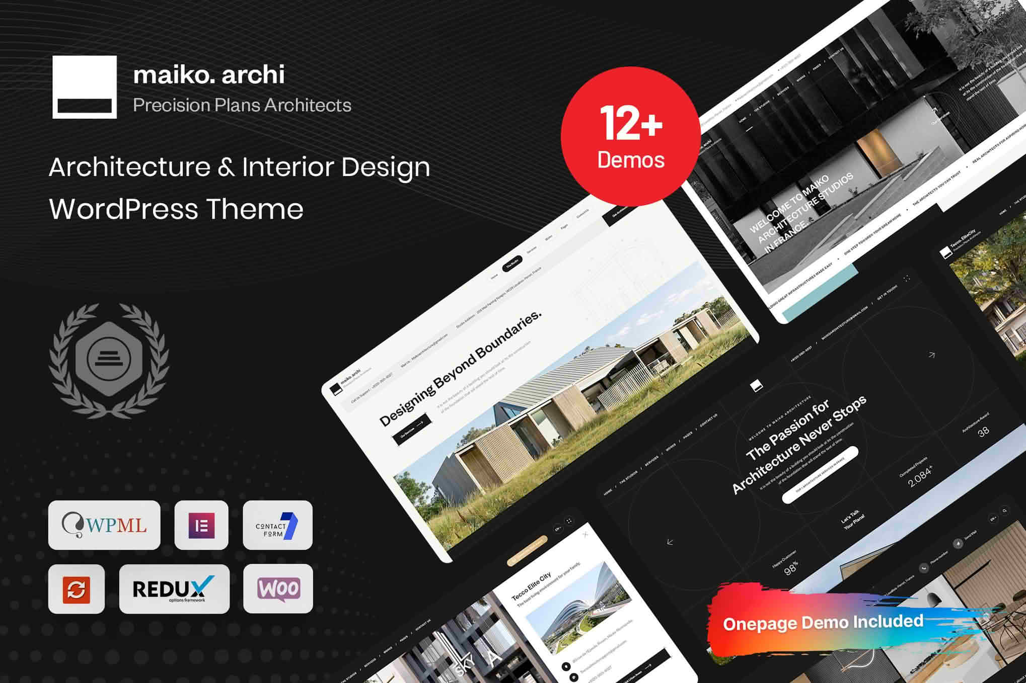 Download Maiko - Architecture and Interior Design WordPress Theme GPL WordPress Plugin