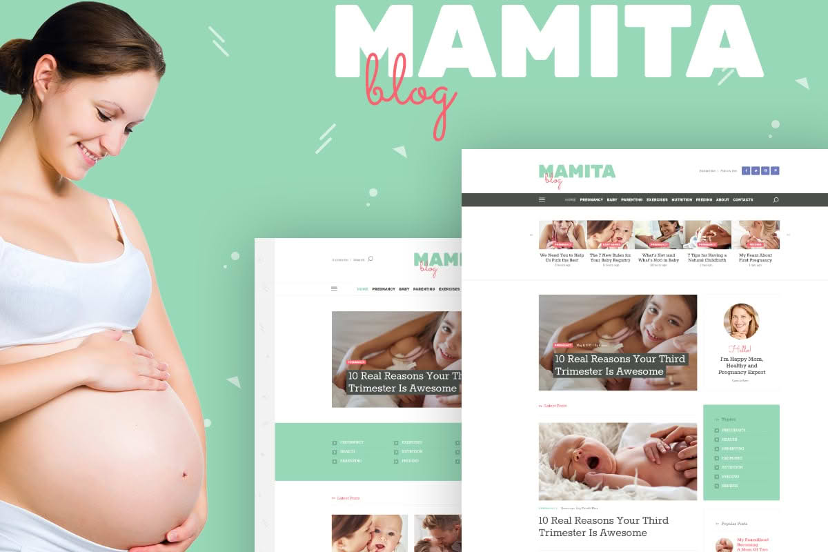 Download Mamita | Pregnancy & Maternity Cinique Blog WordPress Theme GPL WordPress Plugin