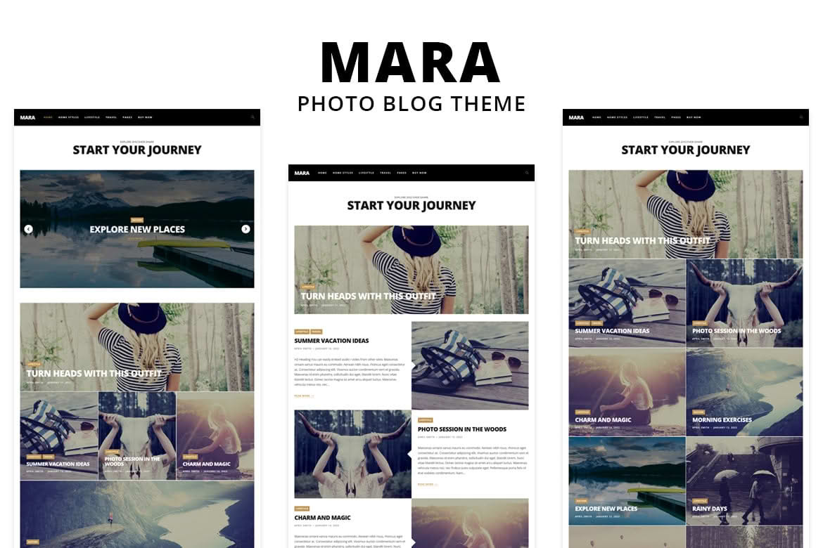 Download Mara - Beautiful Photo WordPress Blog Theme GPL WordPress Plugin