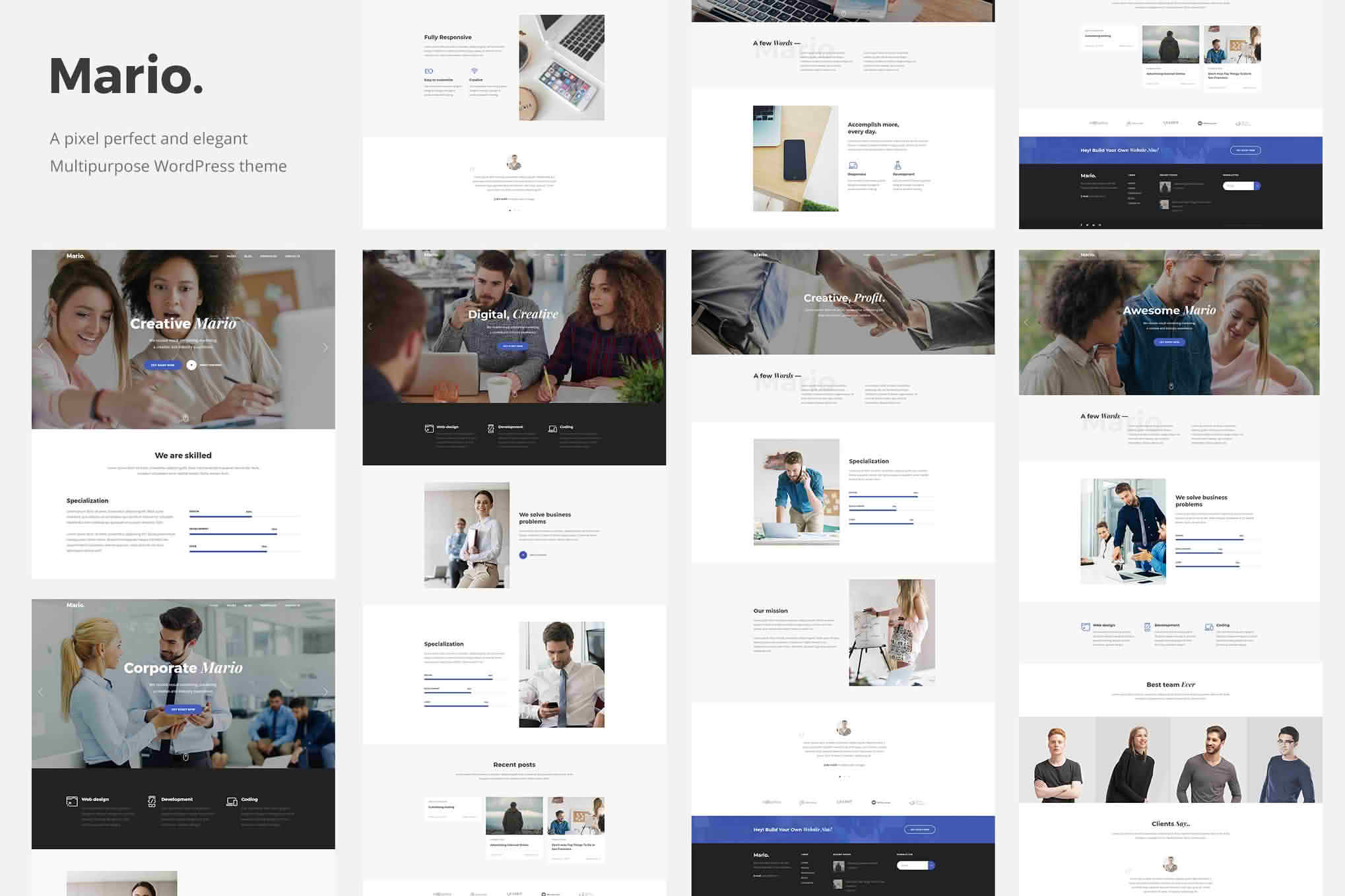 Download Mario. - Creative Multipurpose WordPress Theme GPL WordPress Plugin