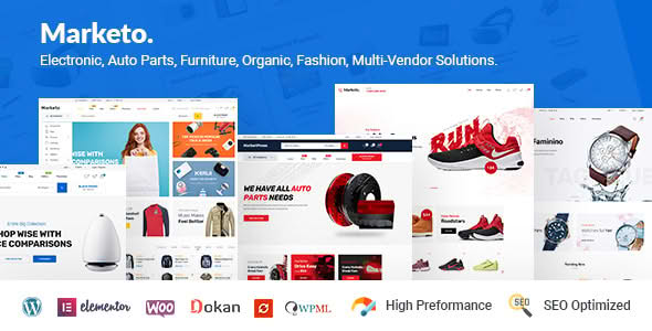 Download Marketo - eCommerce & Multivendor Theme GPL WordPress Plugin
