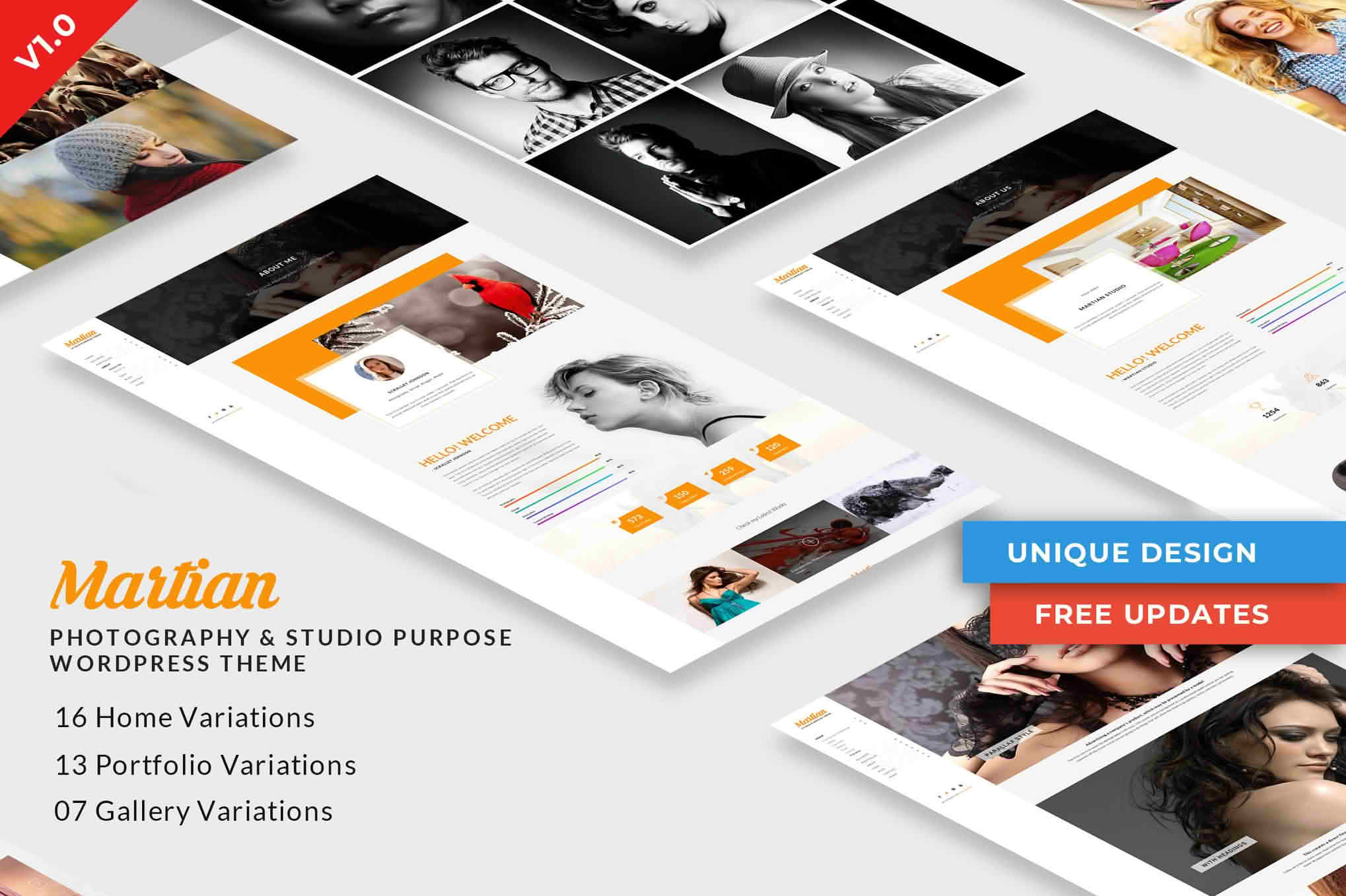 Download Martian | Photography & Studio Purpose WordPress Theme GPL WordPress Plugin