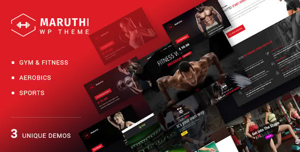 Download Maruthi - Fitness Gym Trainer WordPress Theme GPL WordPress Plugin