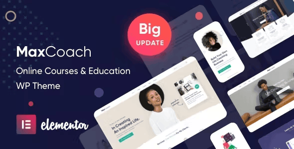 Download MaxCoach - Online Courses & Education Elementor WP Theme GPL WordPress Plugin