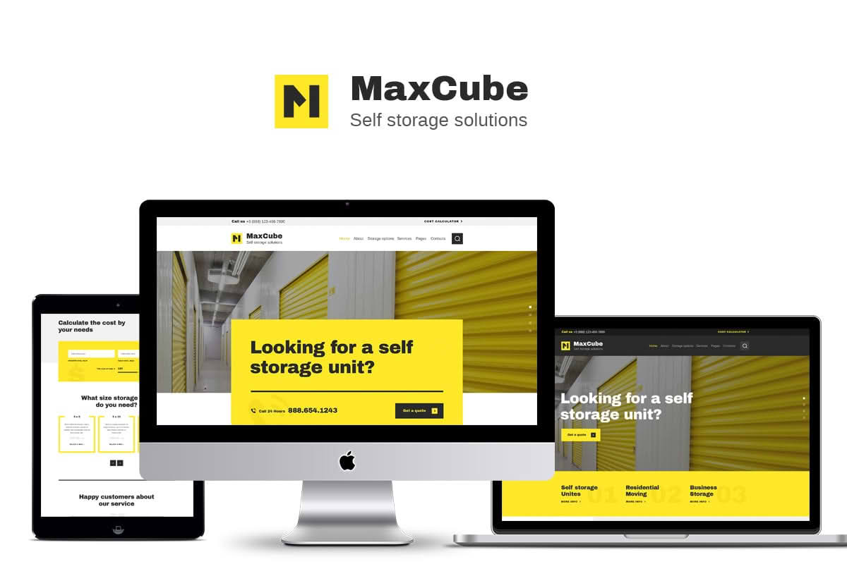 Download MaxCube | Moving & Self Storage Relocation Business WordPress Theme GPL WordPress Plugin