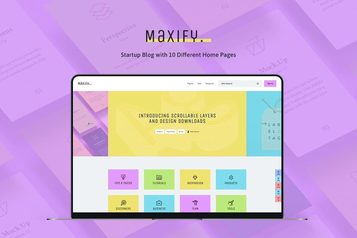 Download Maxify | Startup & Business News WordPress Blog Theme GPL WordPress Plugin
