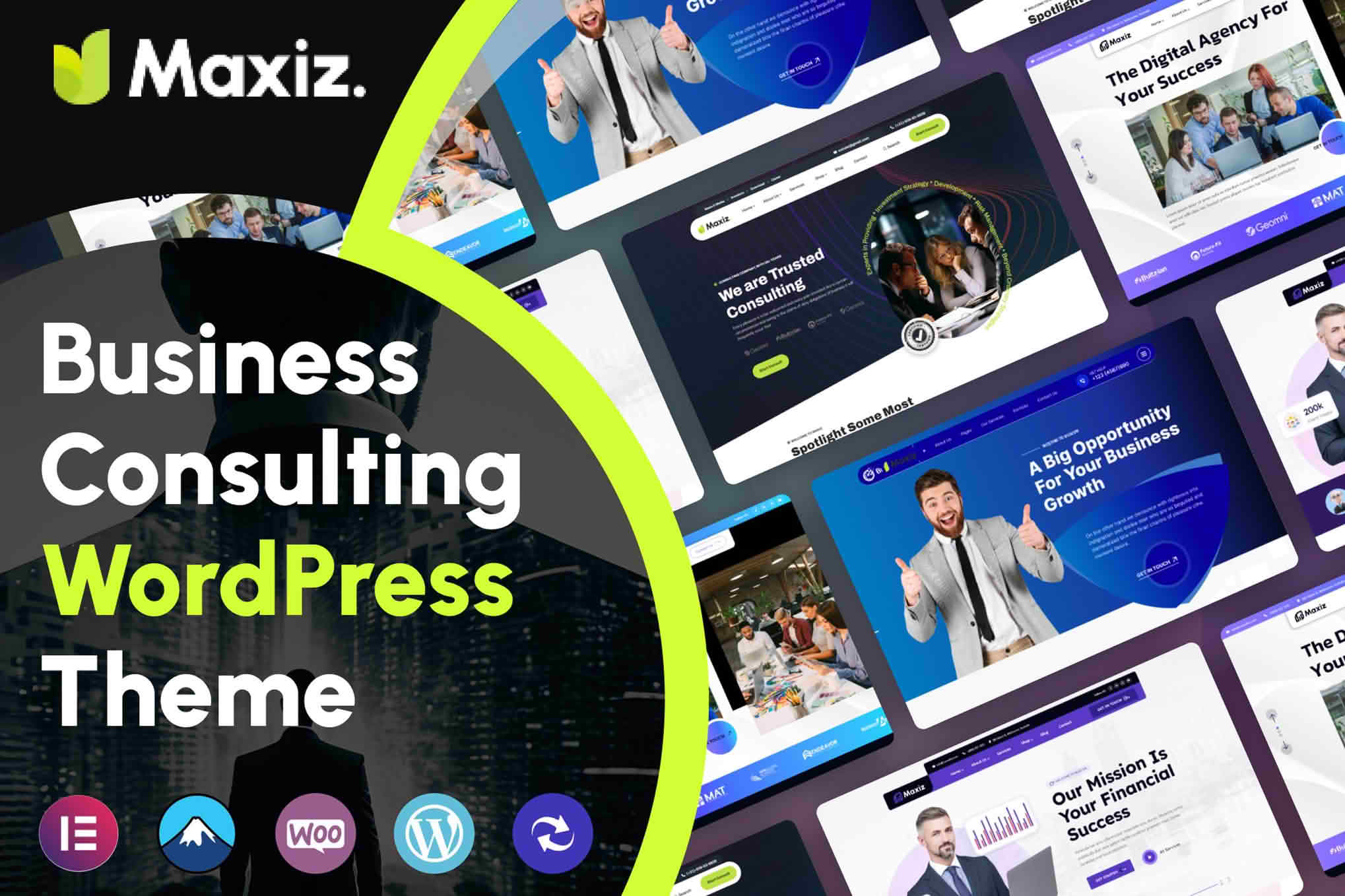Download Maxiz - Business Consulting WordPress Theme GPL WordPress Plugin
