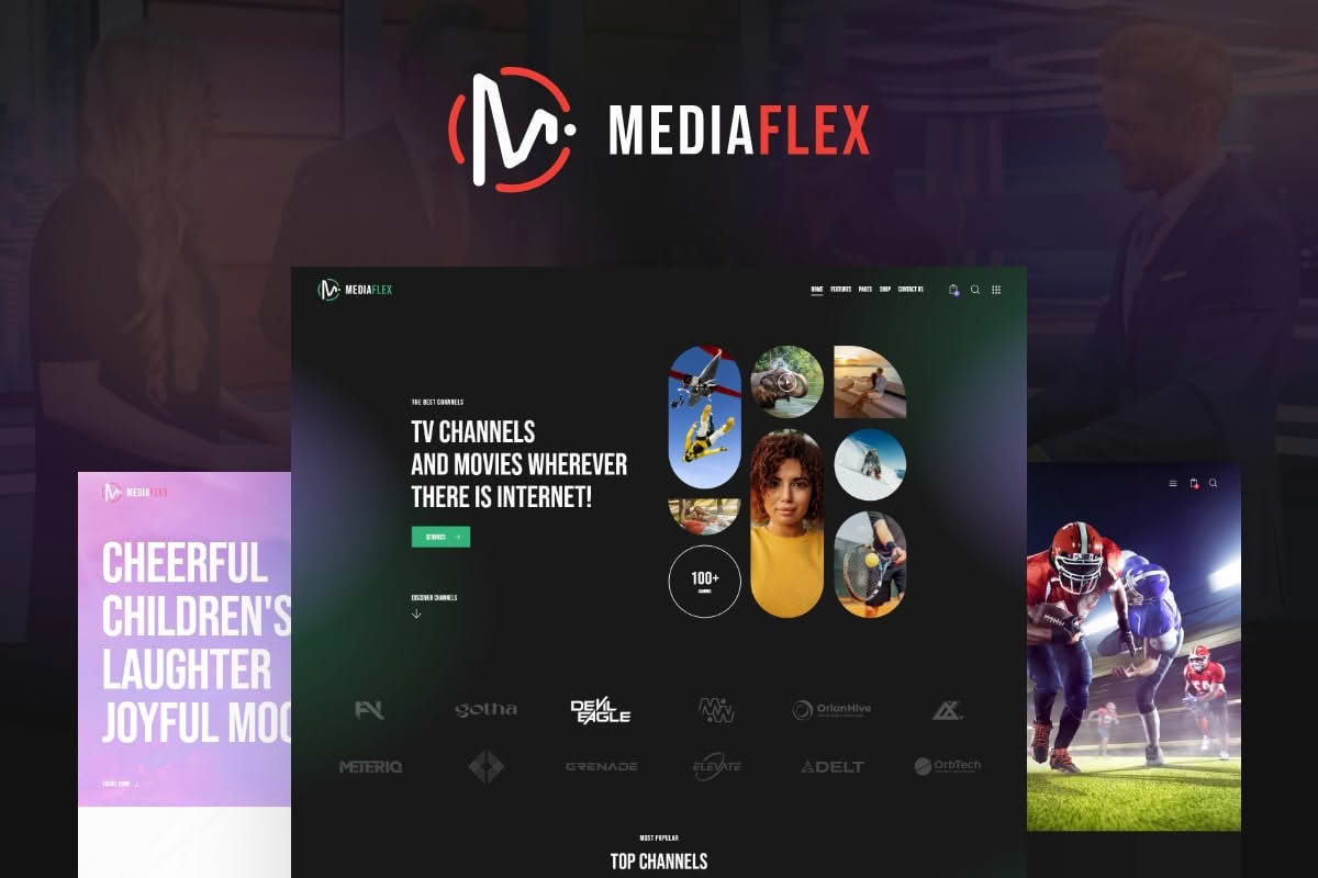 Download MediaFlex - TV Channel & Streaming WordPress Theme GPL WordPress Plugin