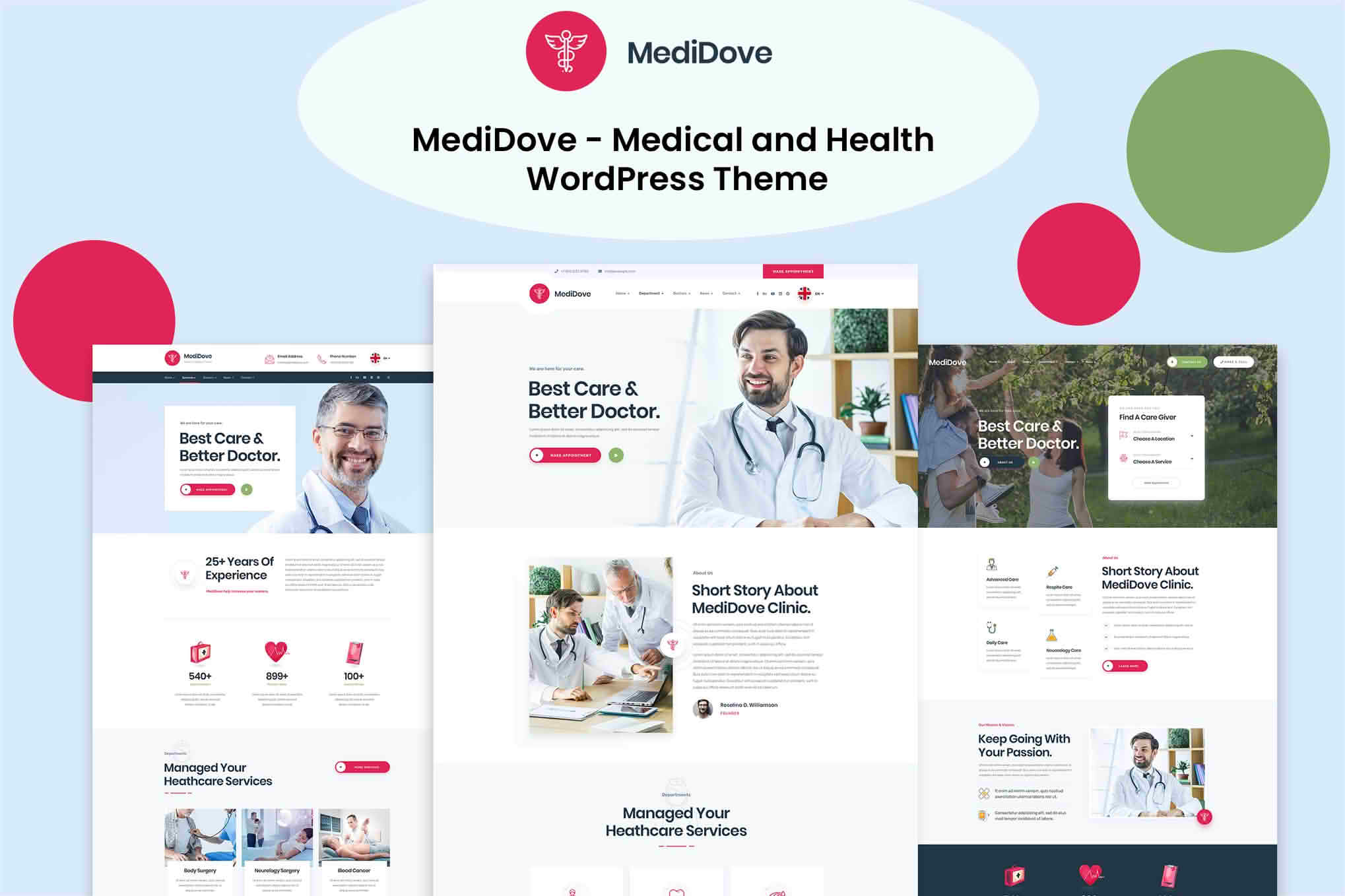 Download MediDove - Health & Medical WordPress Theme GPL WordPress Plugin