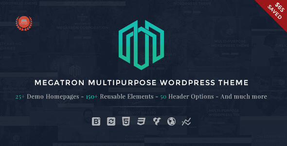 Download Megatron - Responsive MultiPurpose WordPress Theme GPL WordPress Plugin