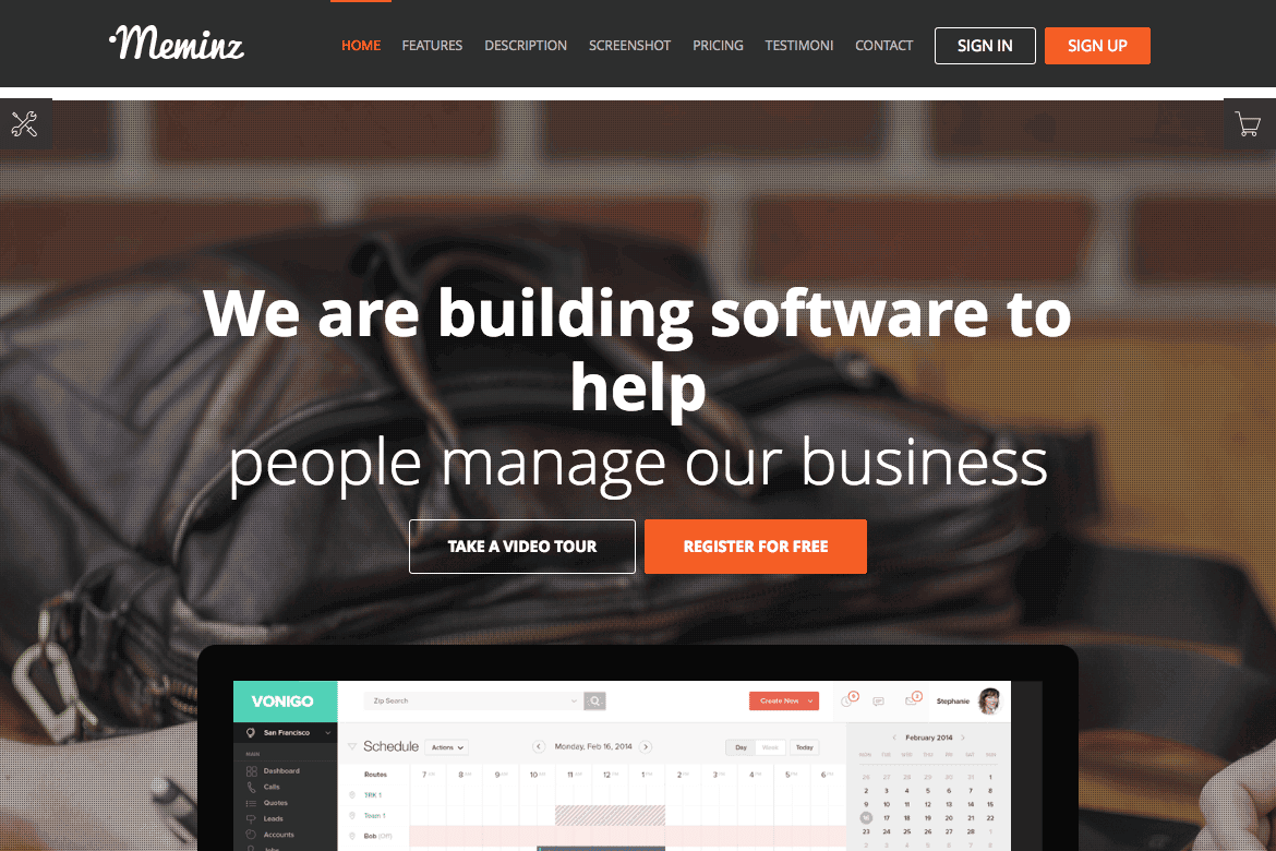 Download Meminz - Download Software Landing Page Theme GPL WordPress Plugin