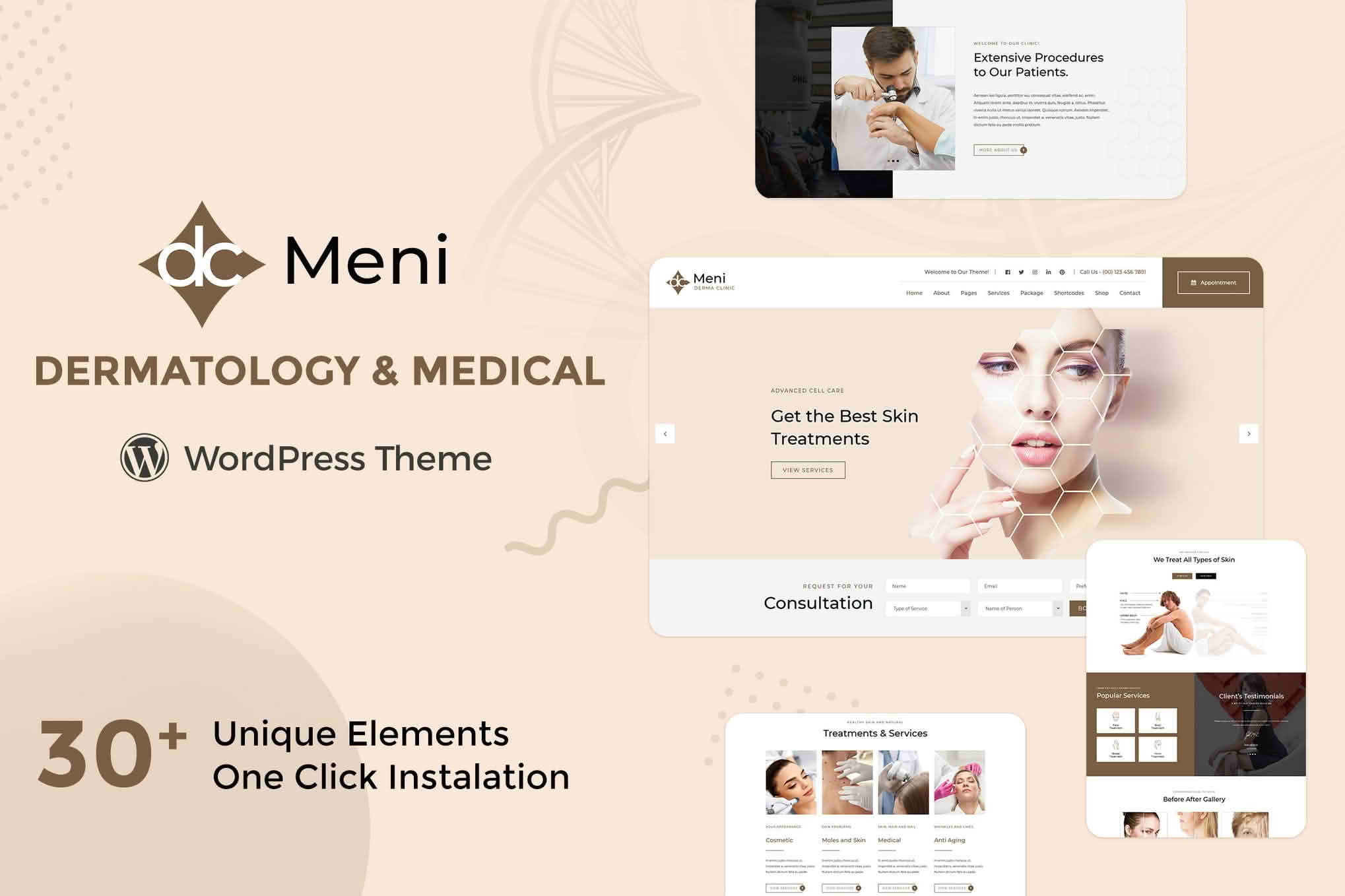 Download Meni - Medical Doctor WordPress Theme GPL WordPress Plugin