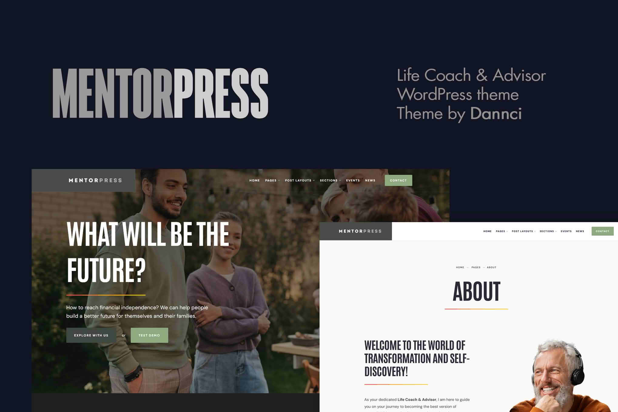 MentorPress - Life Coach & Advisor WordPress theme