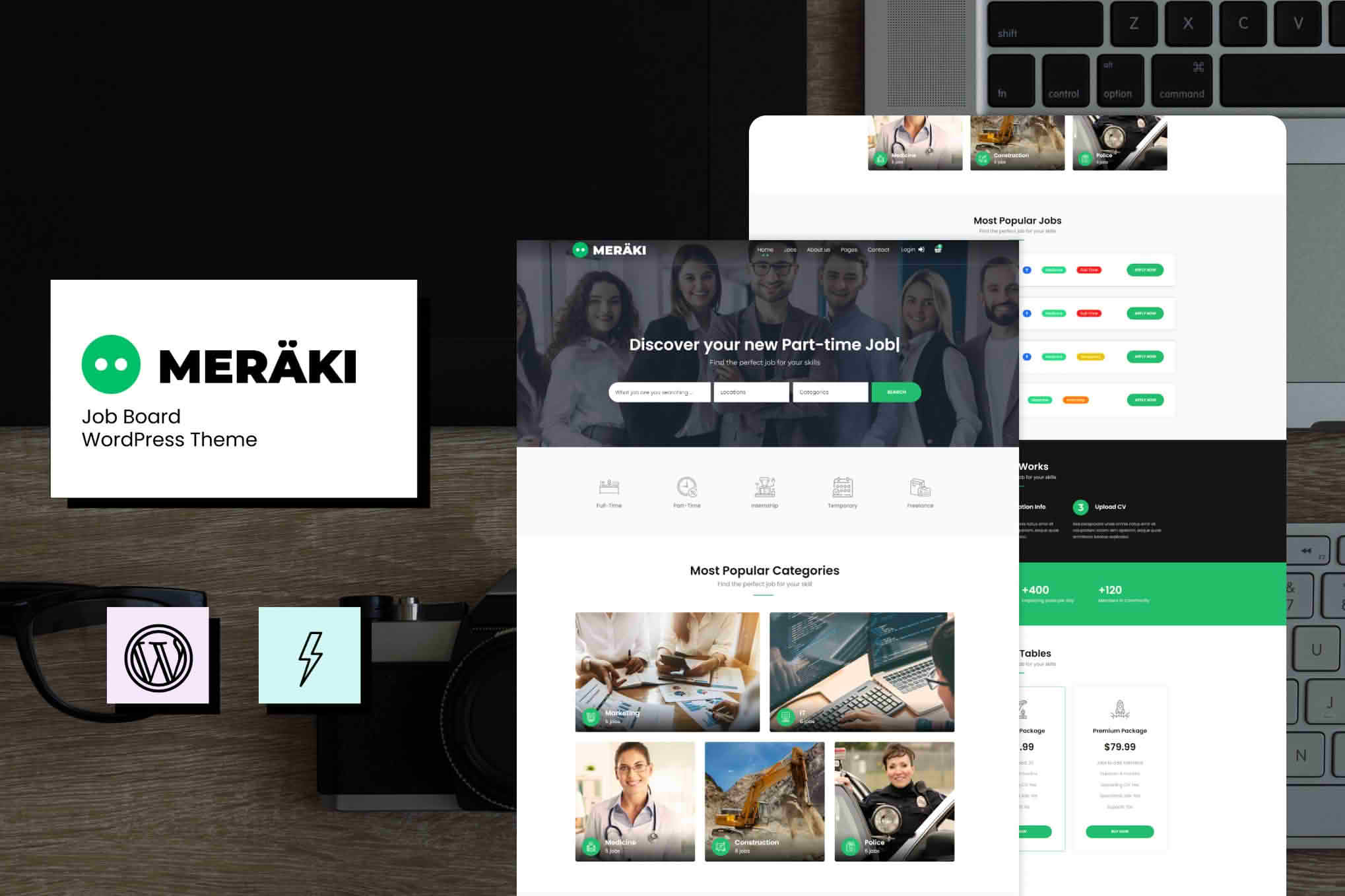 Download Meraki - Job Board WordPress Theme GPL WordPress Plugin