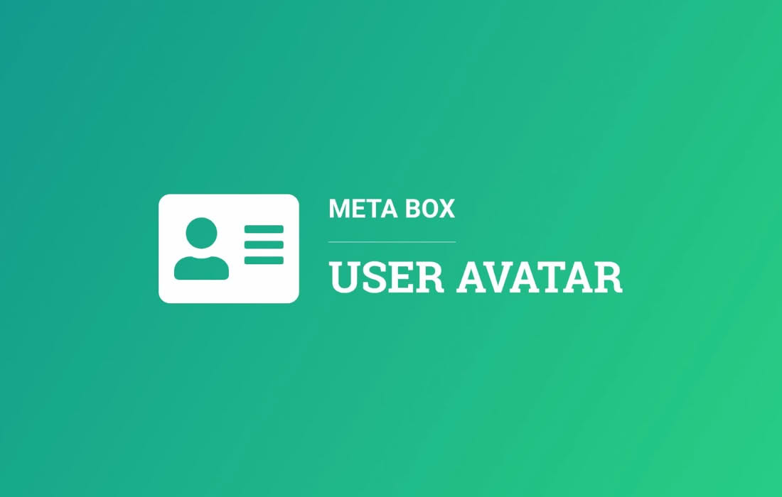 Download Meta Box User Avatar