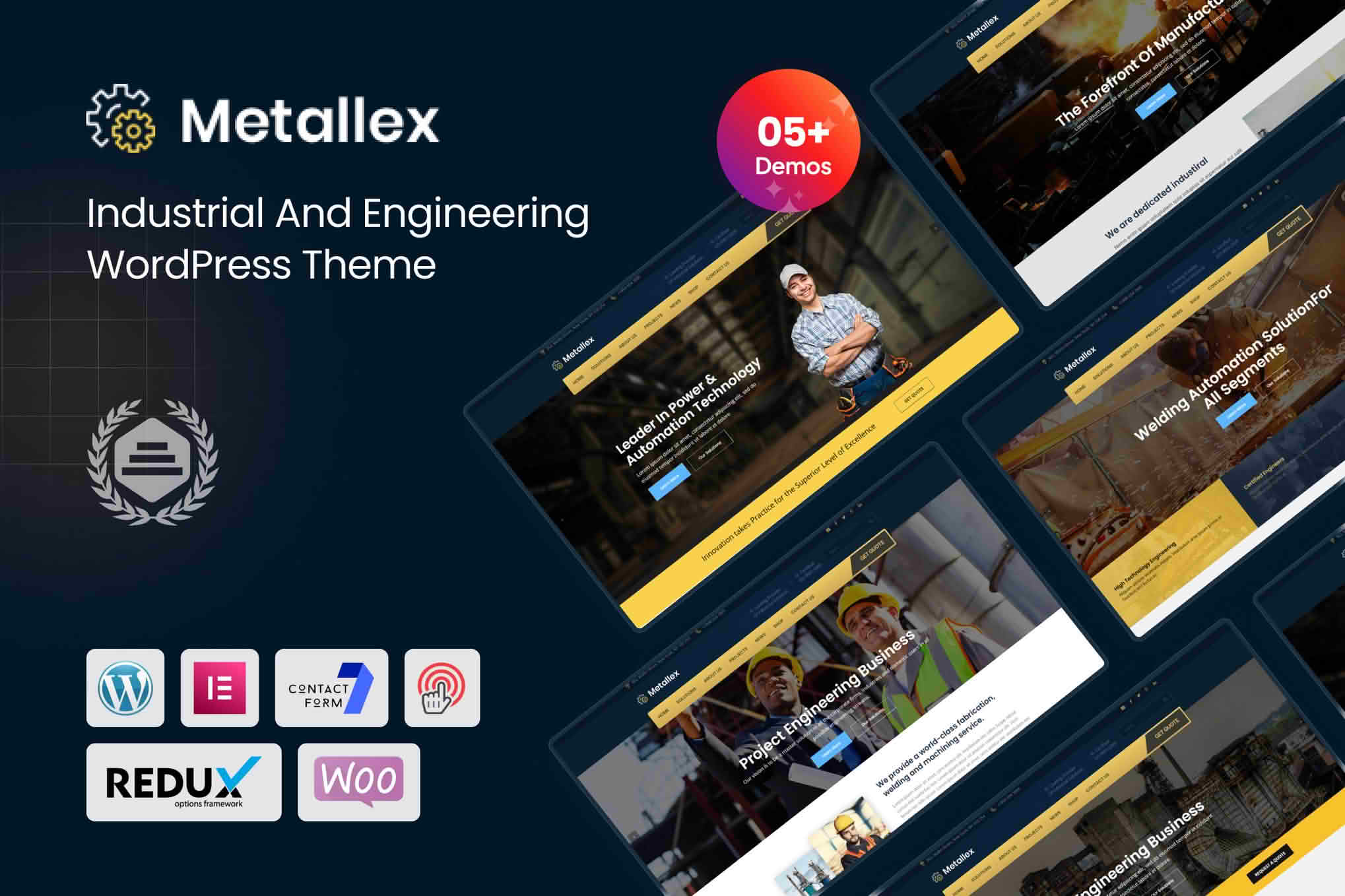 Download Metallex - Industrial And Engineering WordPress Theme GPL WordPress Plugin