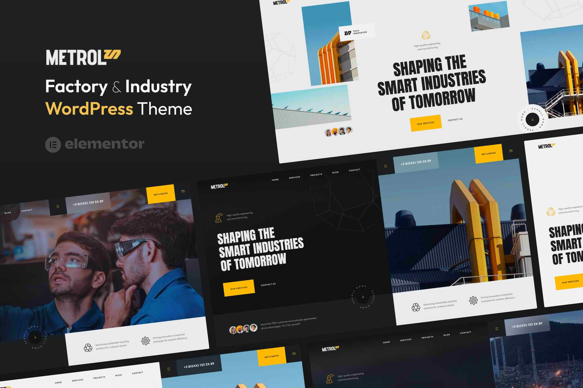 Metrol - Modern Factory & Industry WordPress Theme