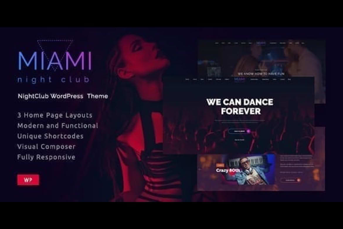 Download Miami | Night Club GPL WordPress Plugin