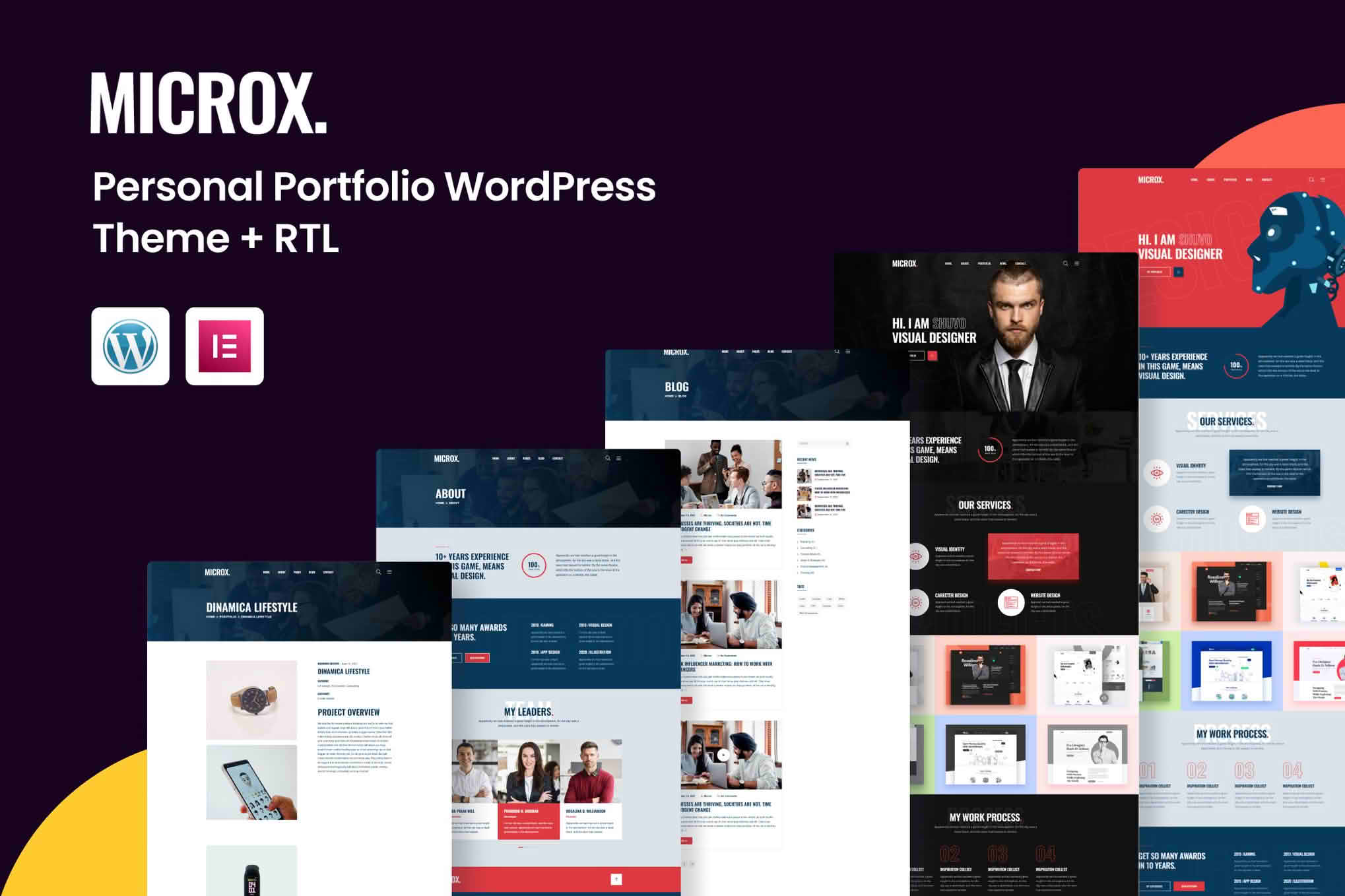 Download Microx – Personal Portfolio WordPress Theme + RTL GPL WordPress Plugin