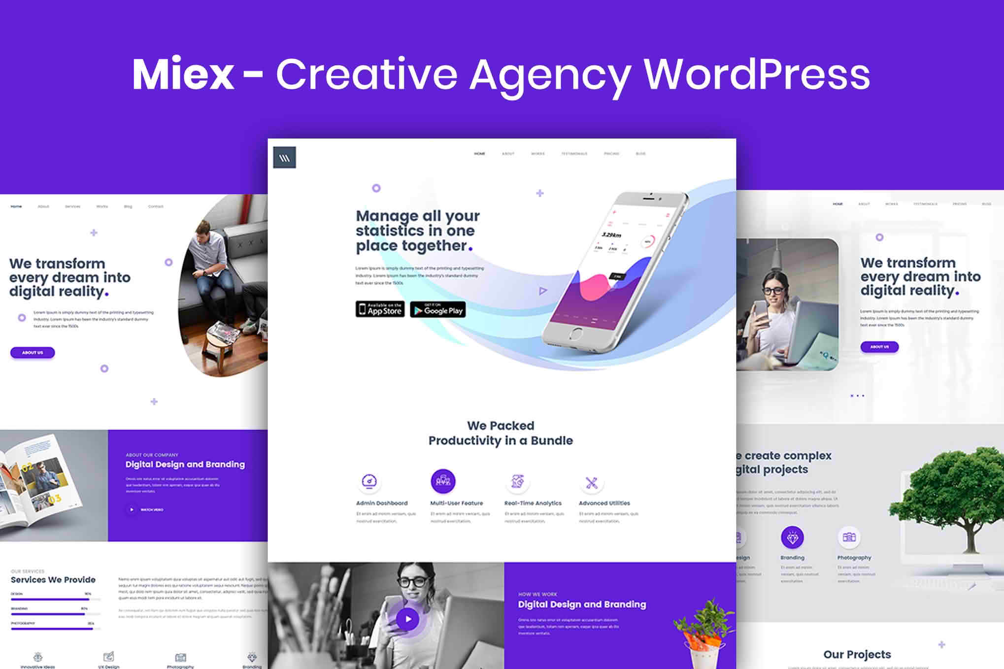 Download Miex - Creative Agency WordPress GPL WordPress Plugin