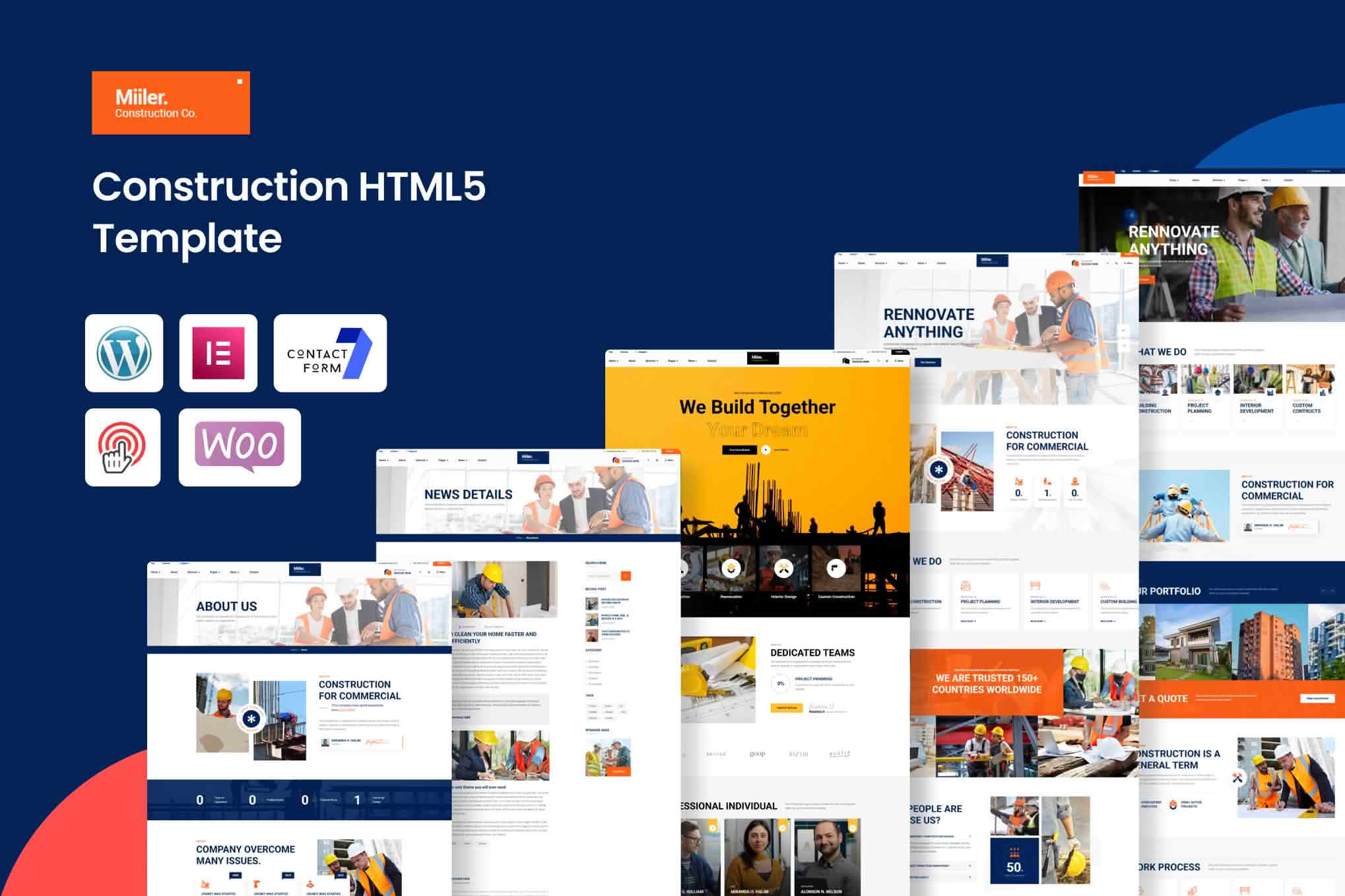Miiler - Construction WordPress Theme