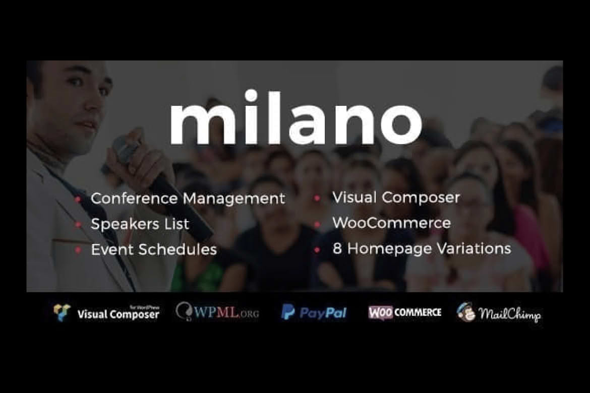 Download Milano | Event & Conference WordPress GPL WordPress Plugin