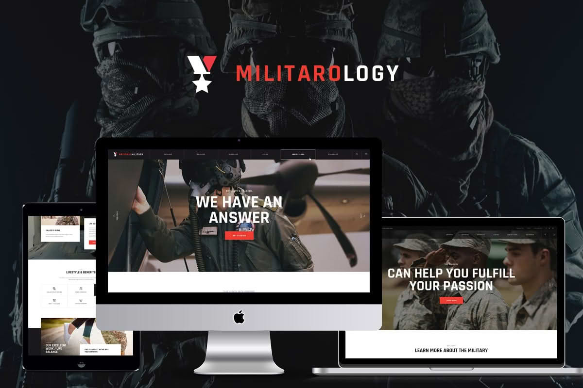 Download Militarology - Military Service & Army Veterans Army WordPress Theme GPL WordPress Plugin