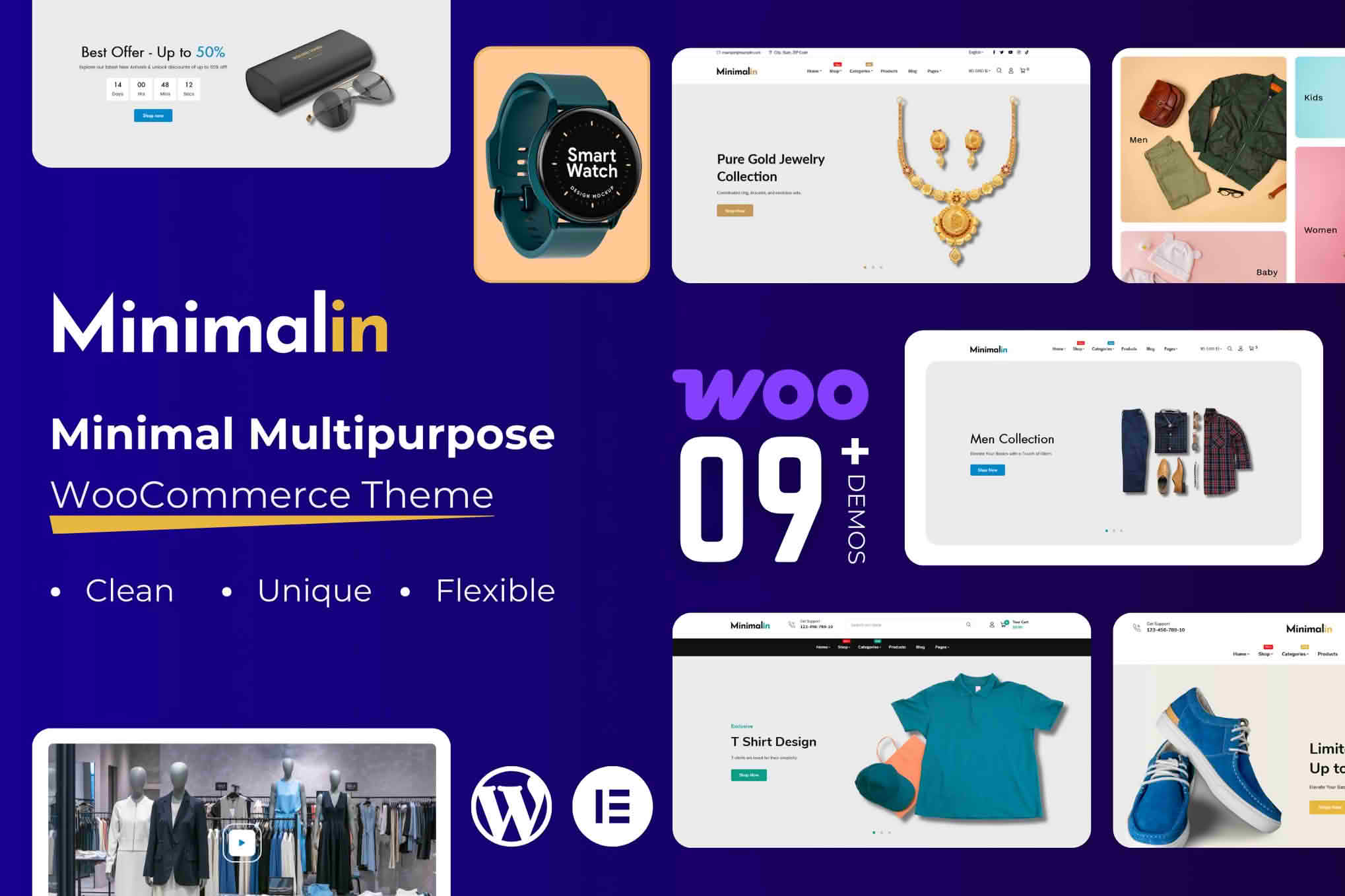 Download Minimalin - Minimal Multipurpose WooCommerce WordPress Theme GPL WordPress Plugin
