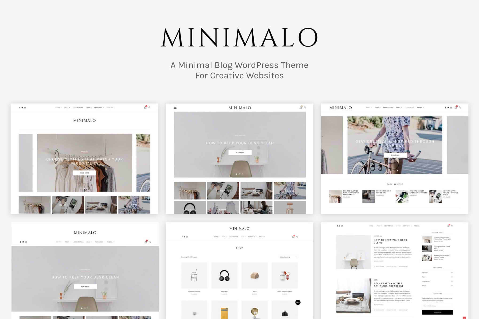 Download Minimalo - A Minimal Blog WordPress Theme for Creative Websites GPL WordPress Plugin