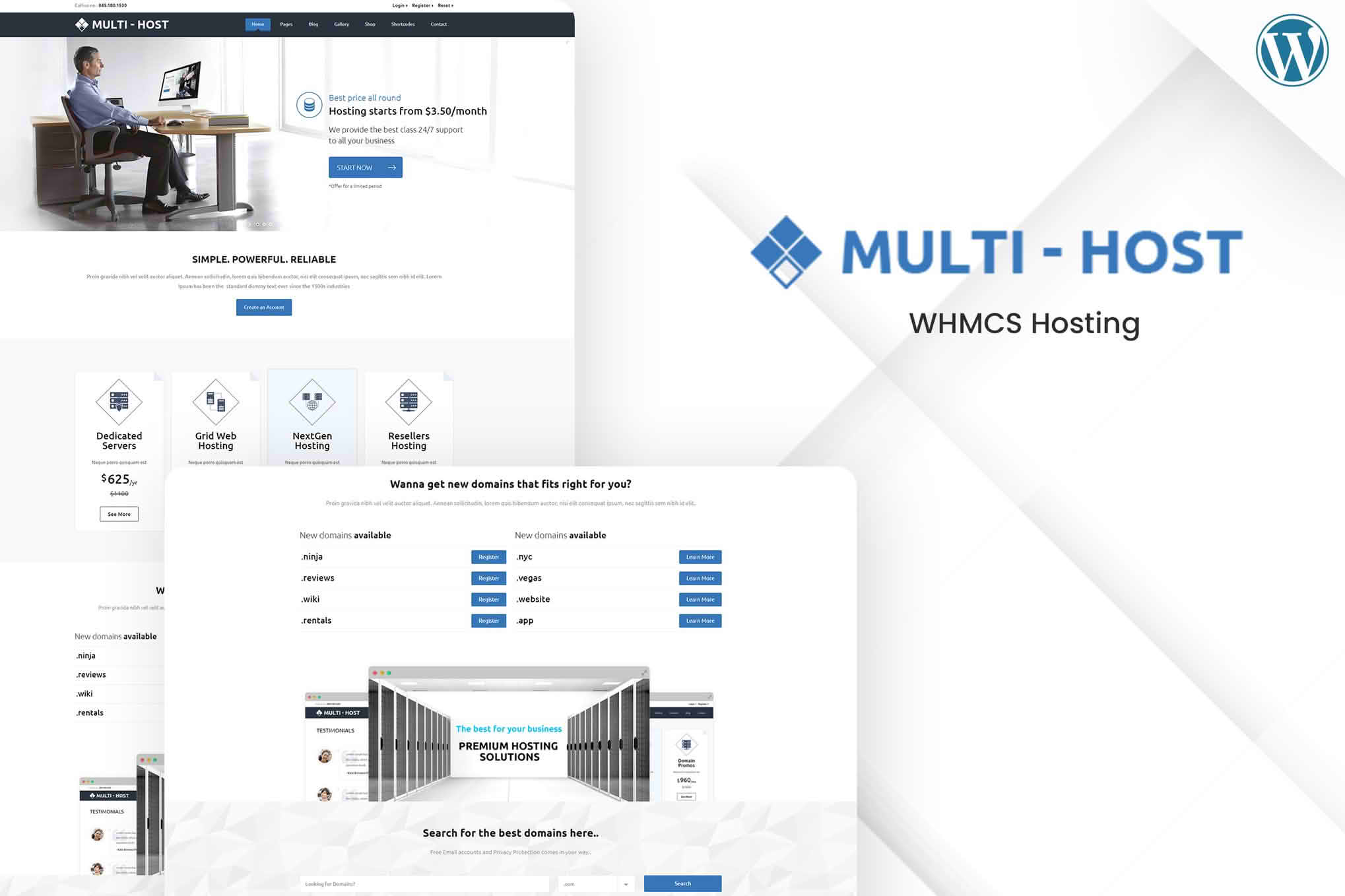 Download Multi Host | WHMCS Hosting GPL WordPress Plugin