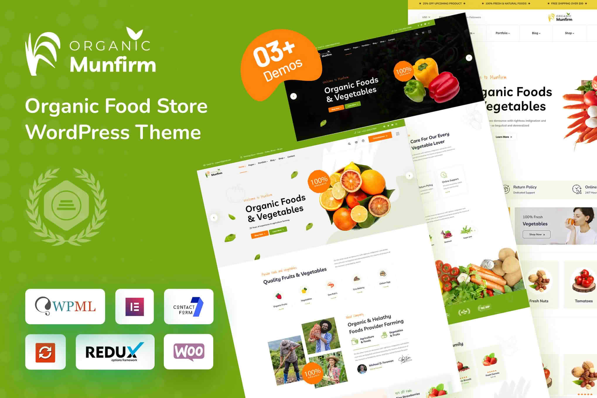 Download Munfirm - Organic Food Store WordPress Theme GPL WordPress Plugin