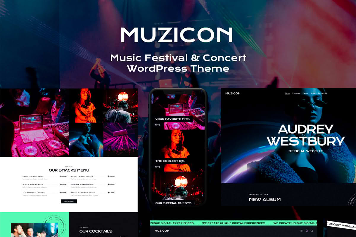 Download Muzicon - Music Festival & Concert WordPress Theme GPL WordPress Plugin