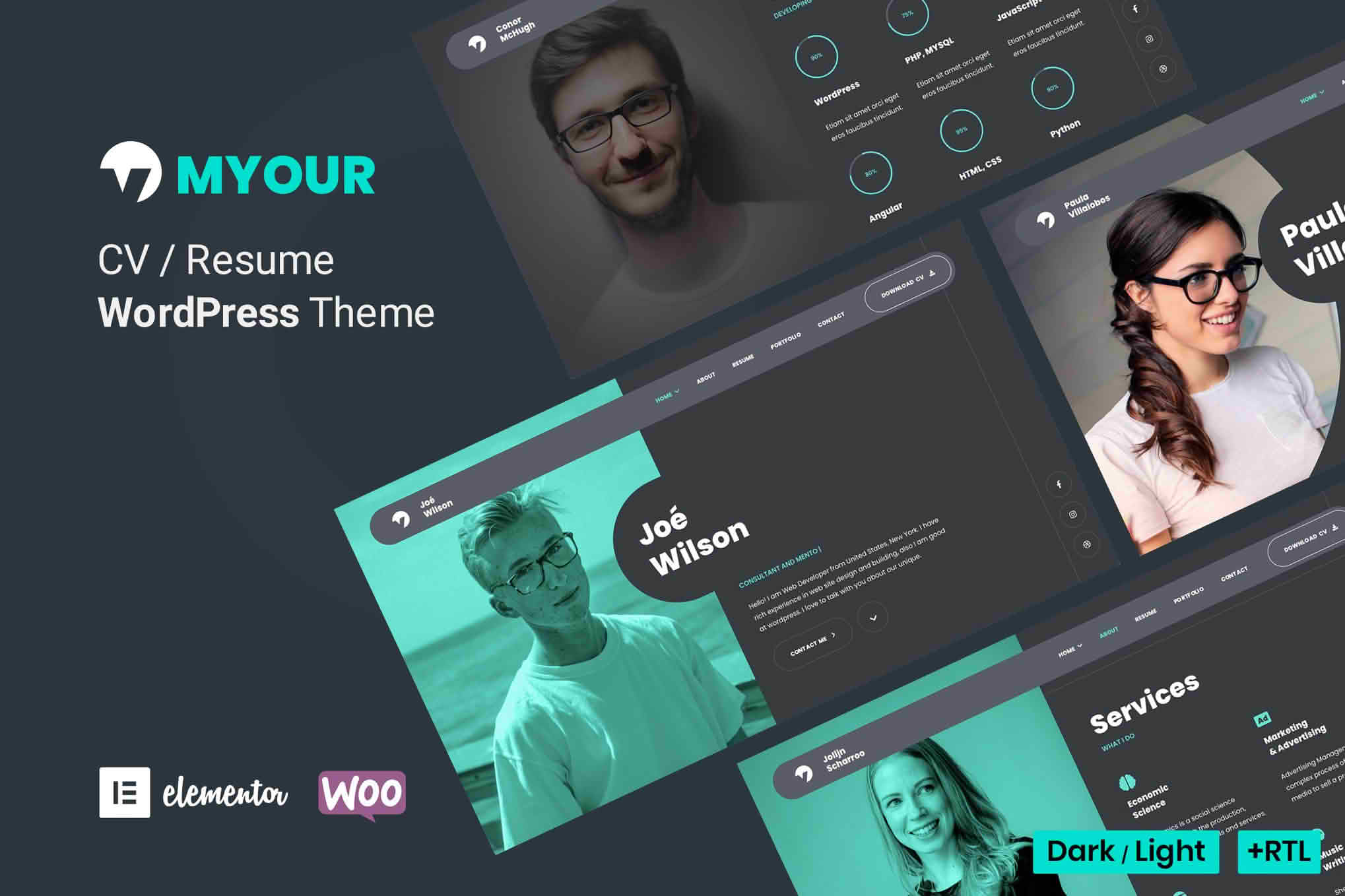 Download Myour - CV Resume WordPress Theme GPL WordPress Plugin