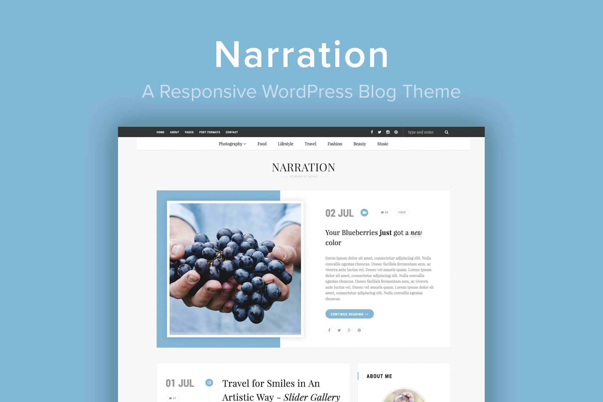 Download Narration - A Responsive WordPress Blog Theme GPL WordPress Plugin