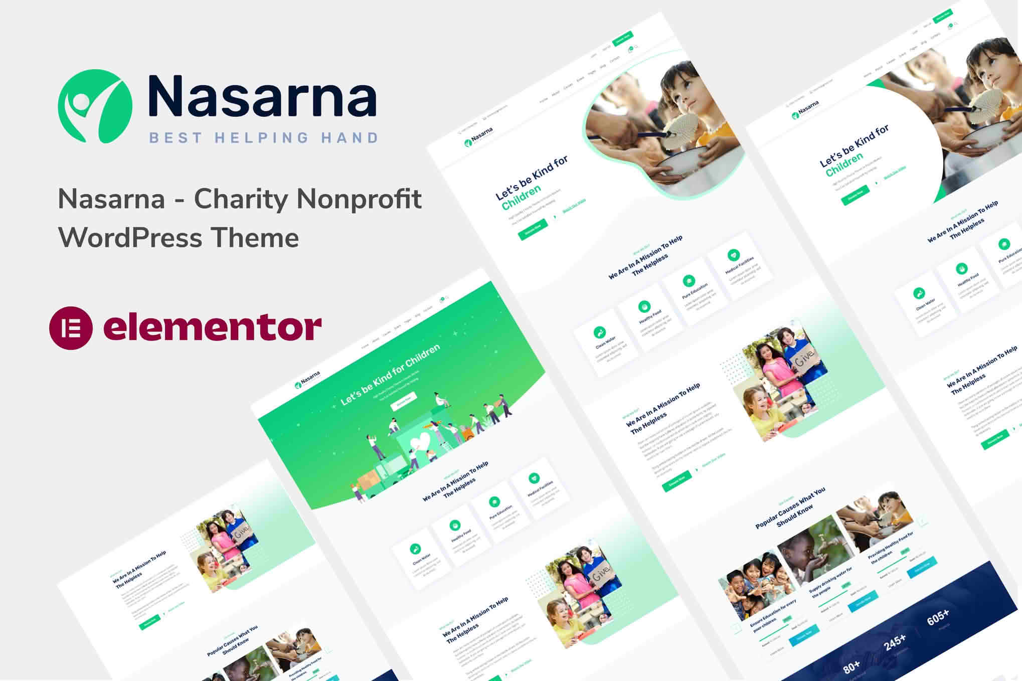 Download Nasarna - NonProfit Charity WordPress Theme GPL WordPress Plugin