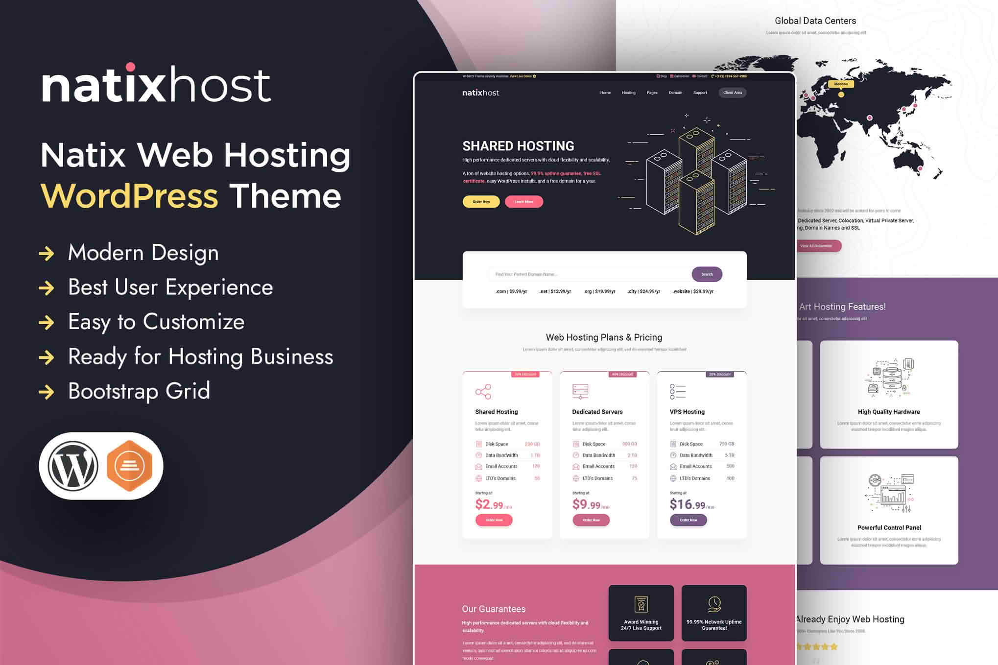 Download Natix - Web Hosting WordPress & WHMCS Theme GPL WordPress Plugin