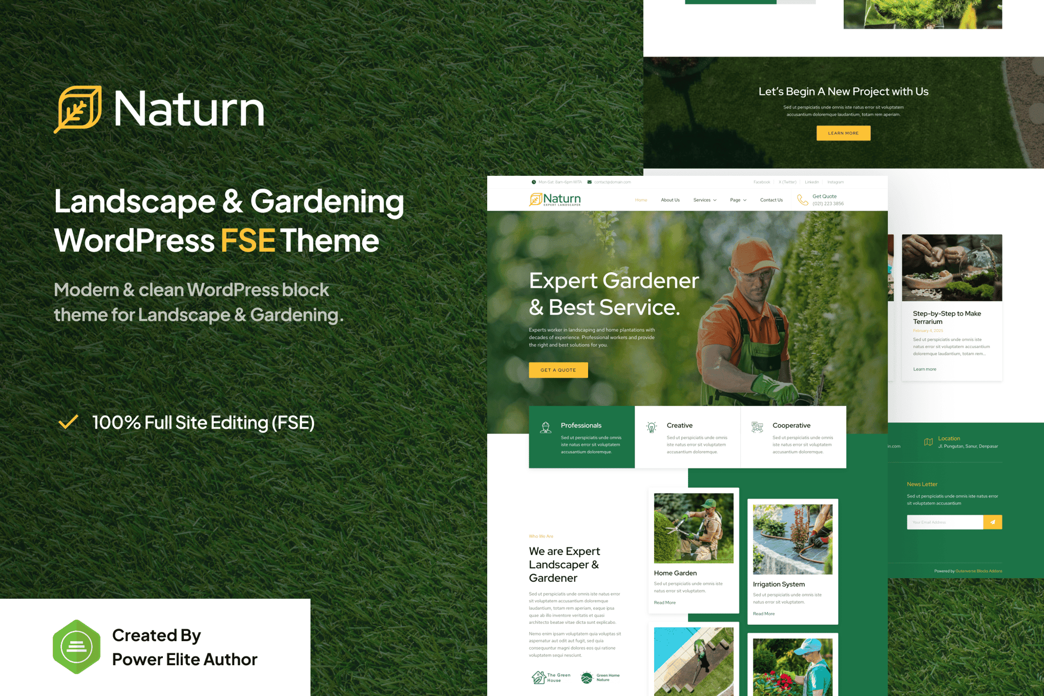 Download Naturn – Landscape & Gardening FSE WordPress Theme GPL WordPress Plugin