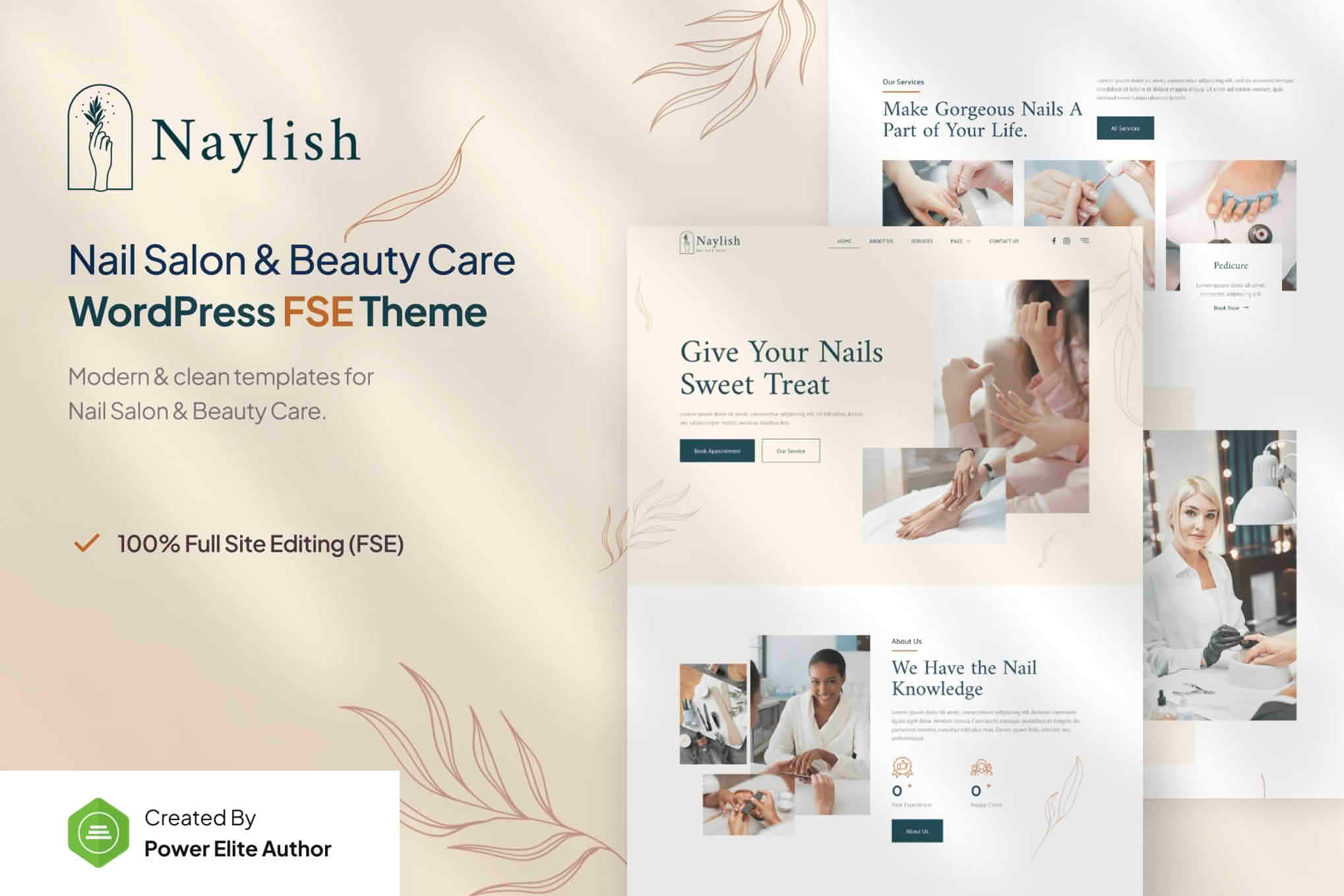 Download Naylish – Nail Salon & Beauty Care FSE WordPress Theme GPL WordPress Plugin
