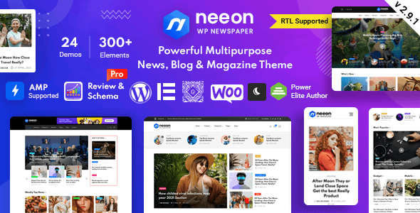 Download Neeon - WordPress News Magazine Theme GPL WordPress Plugin