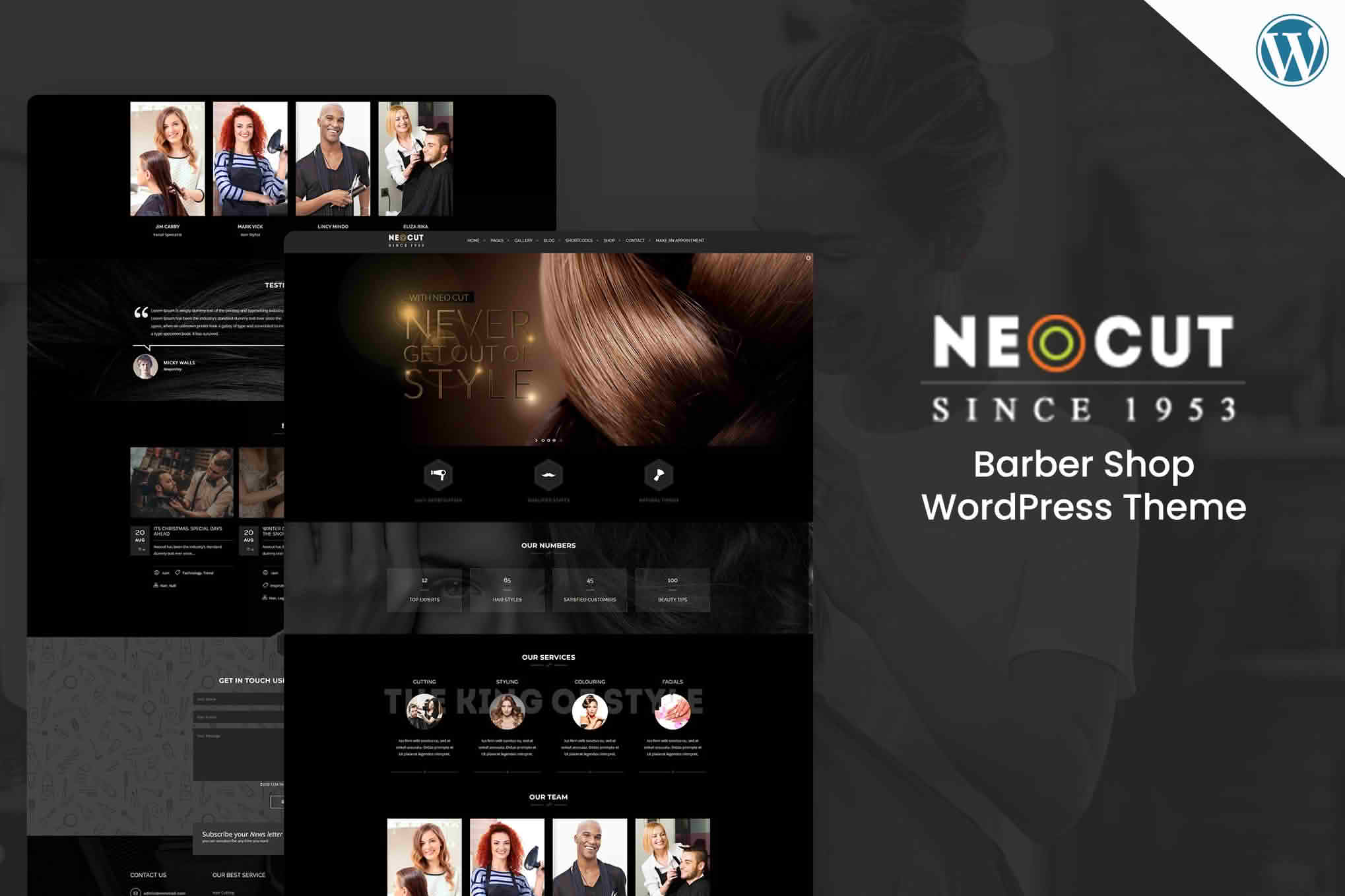Neo Salon | Barber Shop WordPress Theme