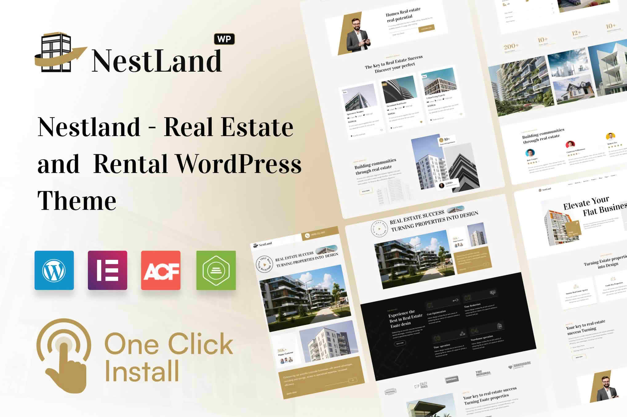 Download NestLand - Real Estate WordPress Theme GPL WordPress Plugin