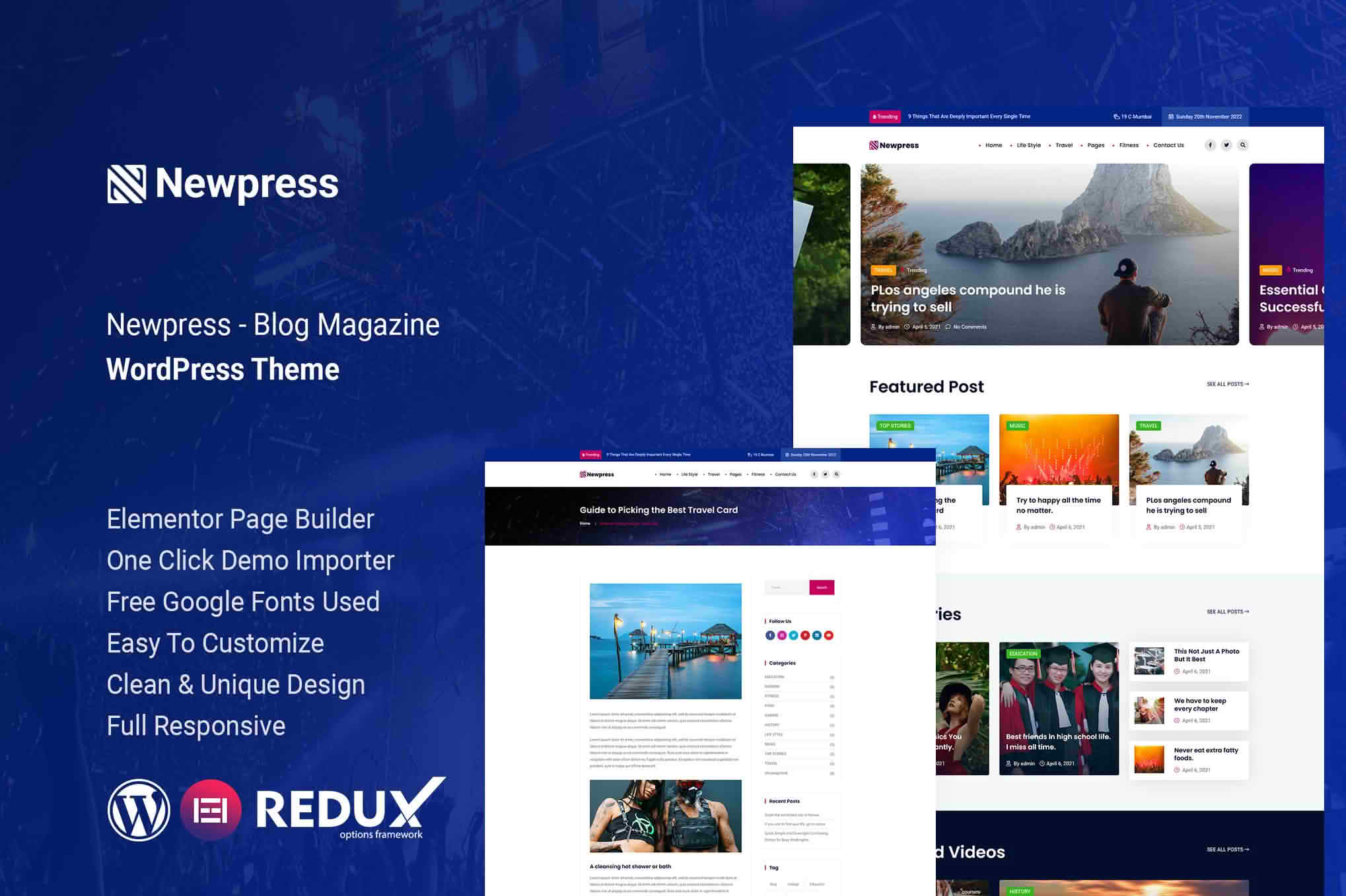 Download Newpress - Blog Magazine WordPress Theme GPL WordPress Plugin