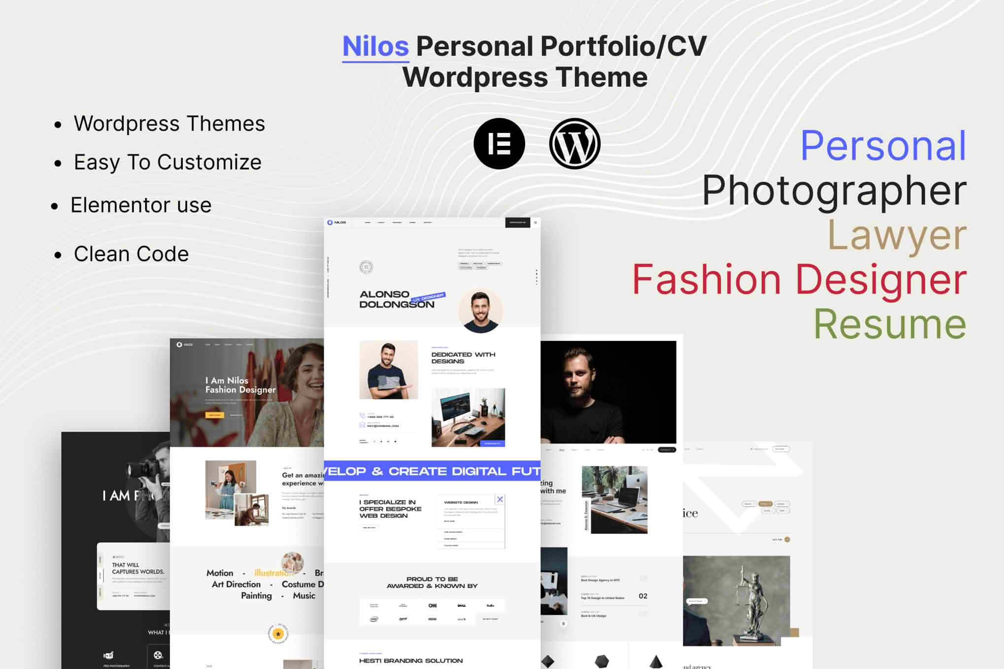 Download Nilos - Personal Portfolio WordPress Theme GPL WordPress Plugin