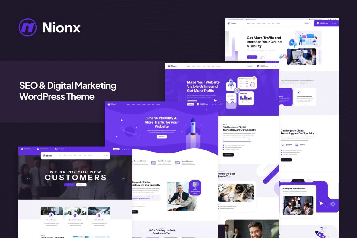 Download Nionx - SEO & Digital Marketing WordPress Theme GPL WordPress Plugin