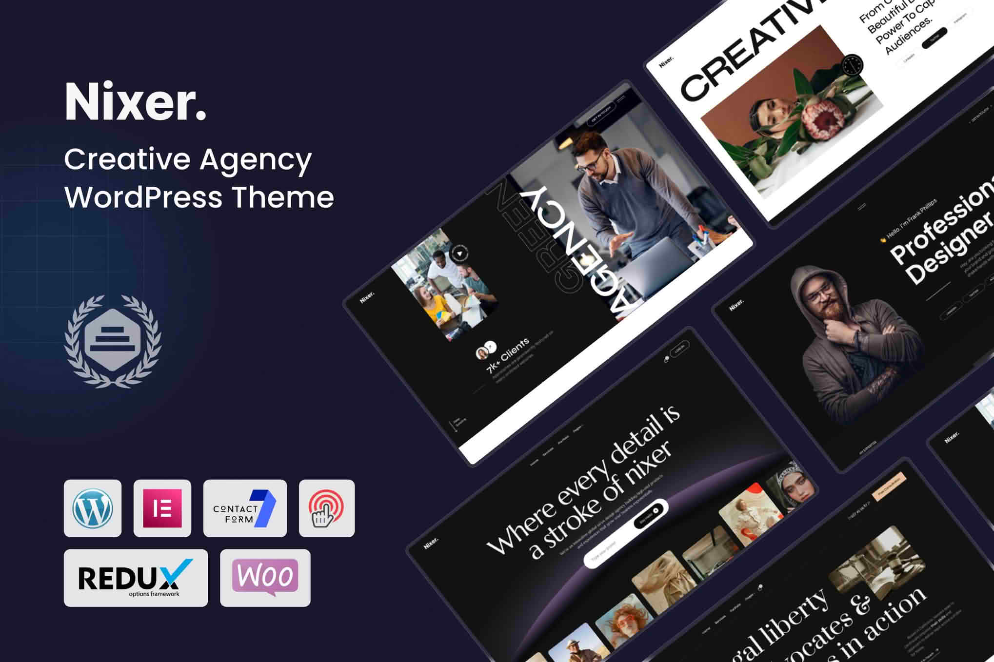Download Nixer - Creative Agency WordPress Theme GPL WordPress Plugin